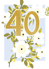 Age 40 Female Birthday Card