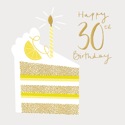 Cake Slice 30th Birthday Card
