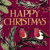 Two Robins On A Branch Card