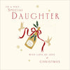 Daughter, Bottle Of Champagne Christmas Card