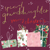 Granddaughter Christmas, Presents Card