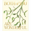 Green And White Plant For Both Of You Christmas Card