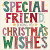 Special Friend Bold Text Christmas Card