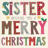 Sister Bold Text Christmas Card