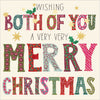 Both Of You Bold Text Christmas Card