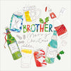 Brother Drinks Christmas Card