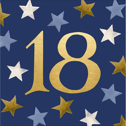 Emma Bridgewater Stars 18th Birthday Card