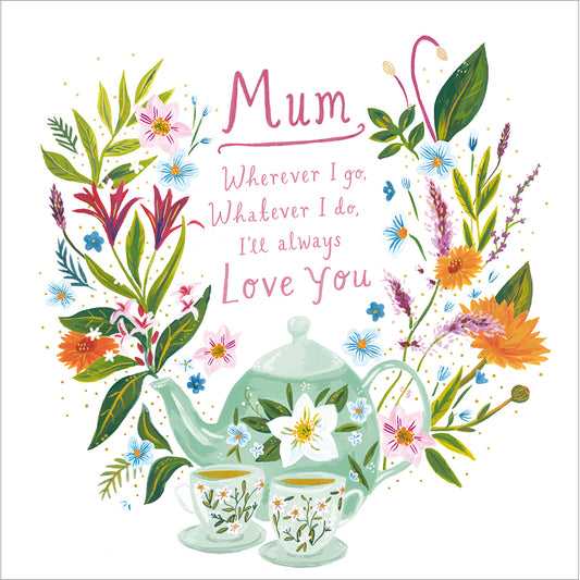 Tea Party Mum Birthday Card