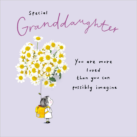 Lilac & Daisies Granddaughter Birthday Card