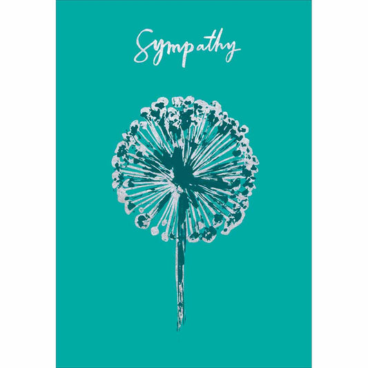 Teal Sympathy Card
