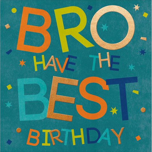 "Bro" Birthday Card