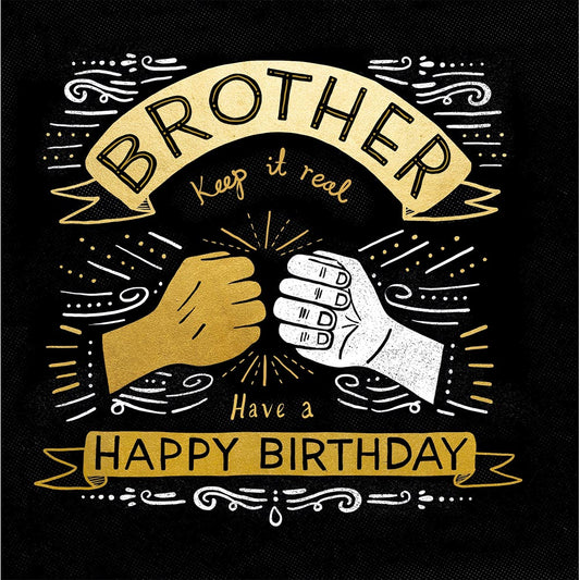 Fist Bump Brother Birthday Card