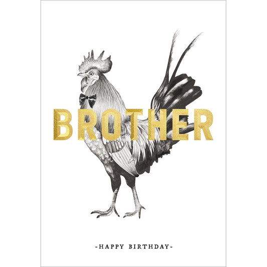 Brother Hen Birthday Card