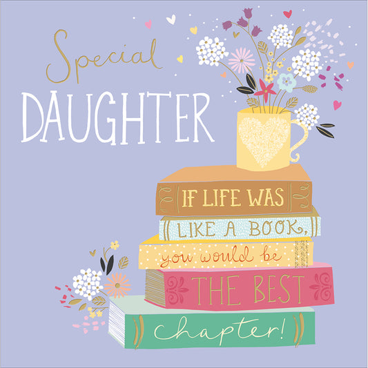 Special Daughter Books Birthday Card