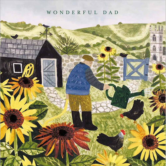 In The Garden Dad Birthday Card