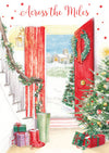 Red Door Hallway Christmas Card