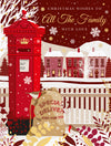 Red Postbox And Santa Sack Christmas Card