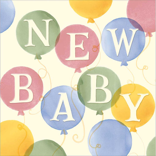 Emma Bridgewater Balloons "New Baby" Card