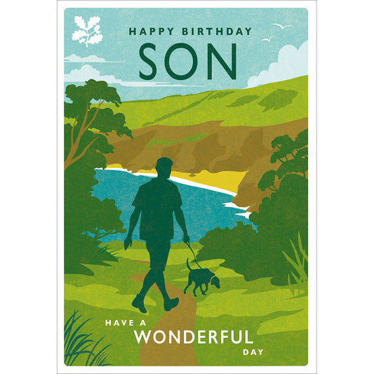 Country Walk Son Birthday Card