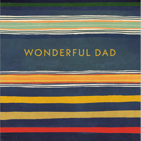 Wonderful Stripes Dad Birthday Card