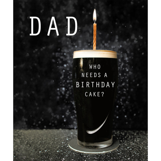 Stout-Standing  Dad Birthday Card