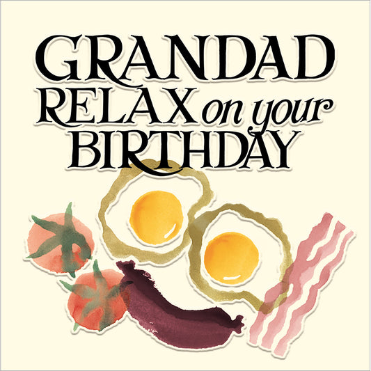 "Relax On Your Birthday" Grandad Birthday Card