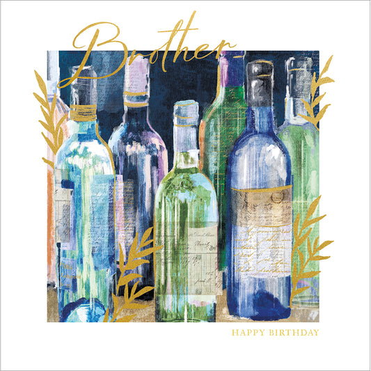 Wine Cellar Brother Birthday Card