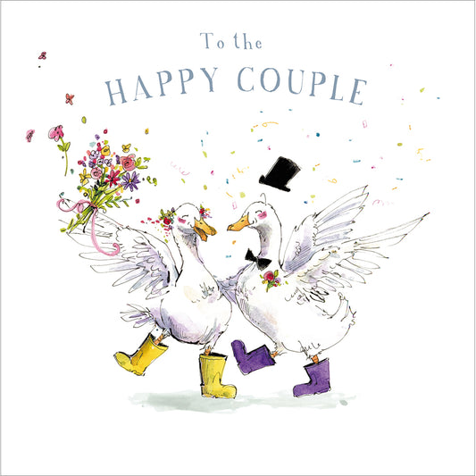 "To The Happy Couple" Wedding Card