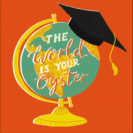 World Is Your Oyster Graduation Card