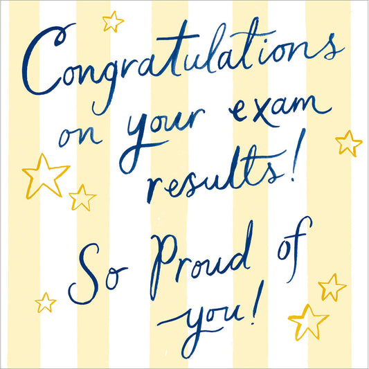 So Proud Of You Exam Results Card