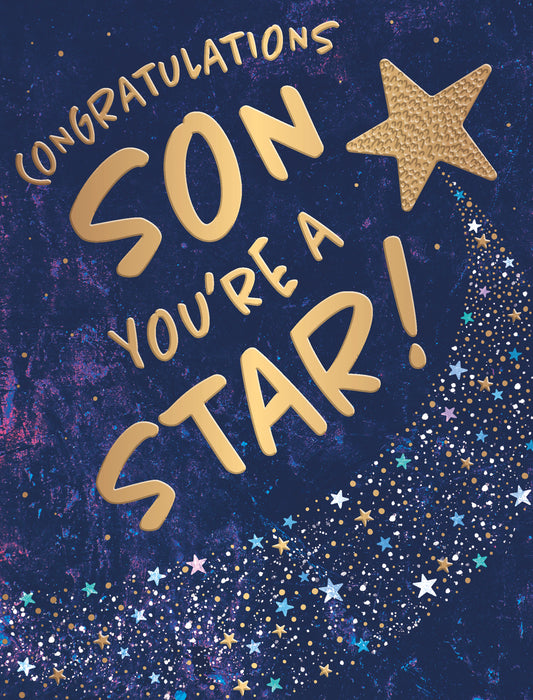 Shooting Star Son Exam Card
