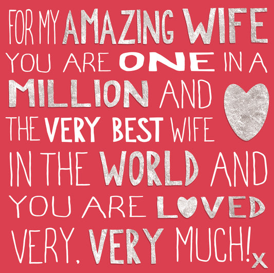 Amazing Wife Birthday Card