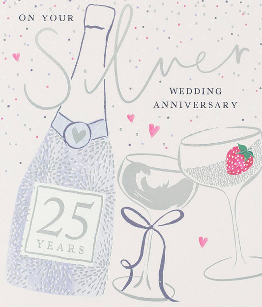 "On Your Silver Wedding Anniversary" Card