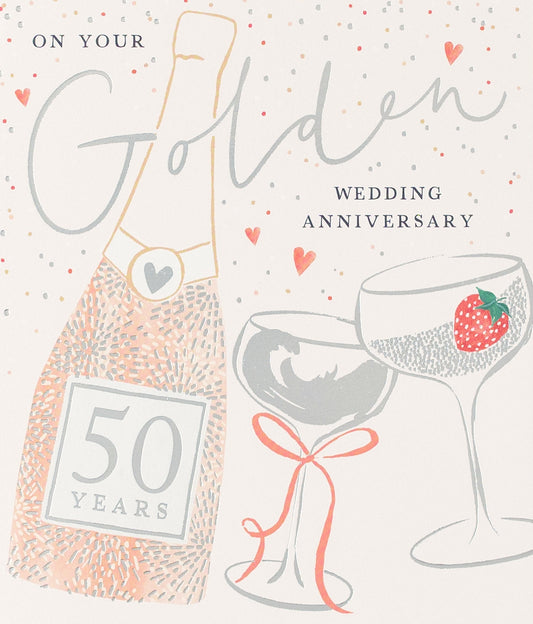 "On Your Golden Wedding Anniversary" Card