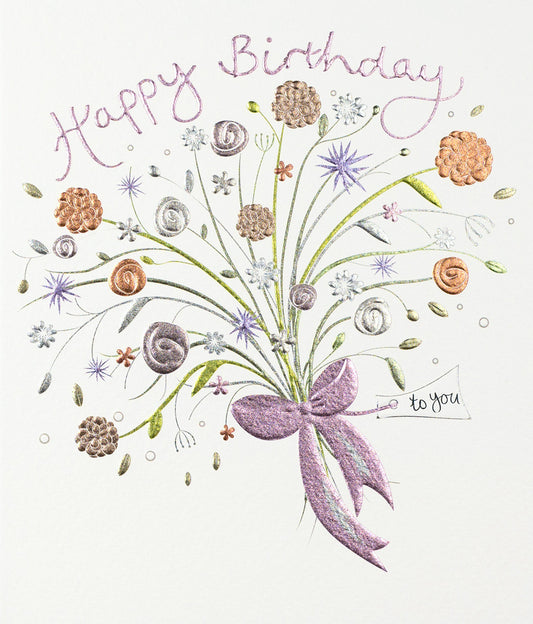Birthday Flower Bouquet Card