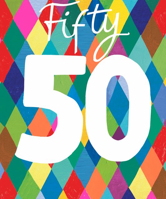Argyle 50th Birthday Card