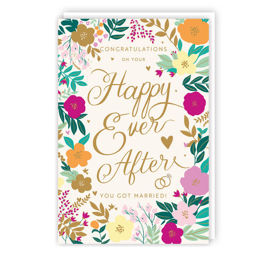 "Happy Ever After" Wedding Card