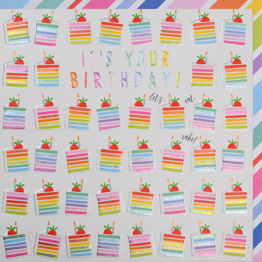 Rainbow Cake Birthday Card