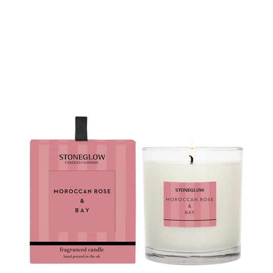 Stoneglow Moroccan Rose and Bay Candle