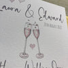 Personalised Wedding Day Hearts Card