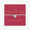Joma Jewellery Christmas A Little 'Merry Christmas Wonderful Mum' Bracelet