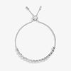 Joma Jewellery Bracelet Bar Heart Cubic Zirconia Tennis Bracelet