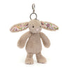 Jellycat Blossom Beige Bunny Bag Charm