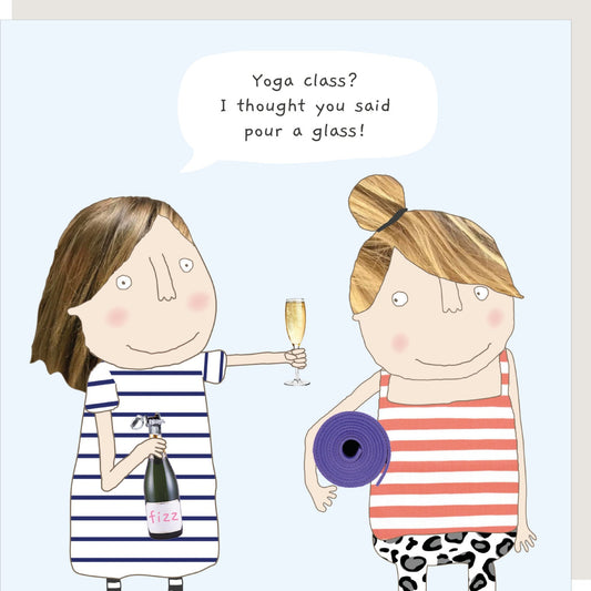 Yoga Birthday Card