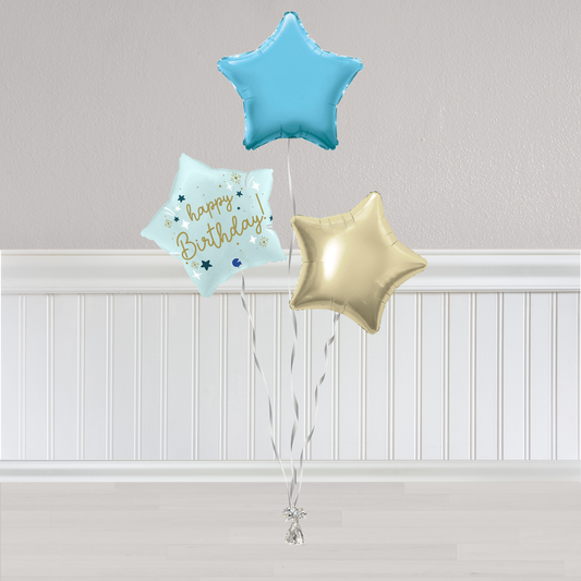 Blue and Gold Birthday Bunch