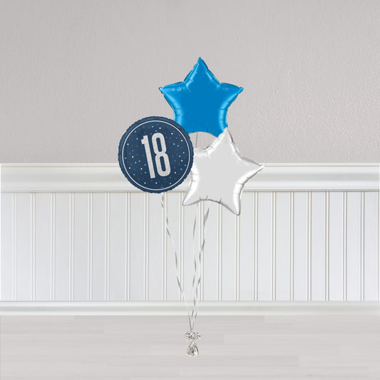 18th Blue and Silver Bunch