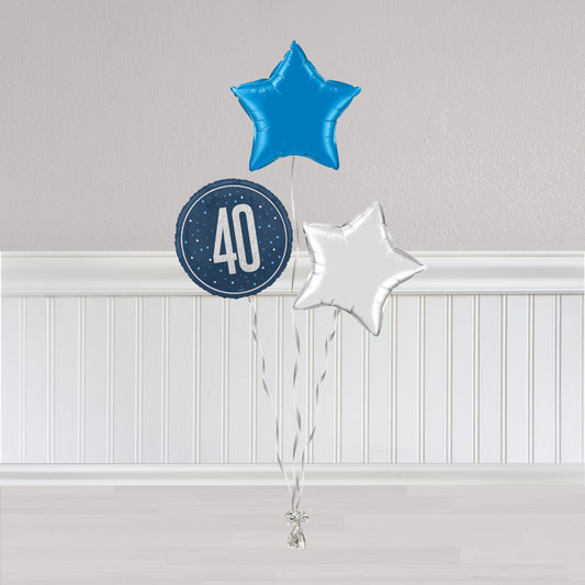 40th Blue and Silver Bunch