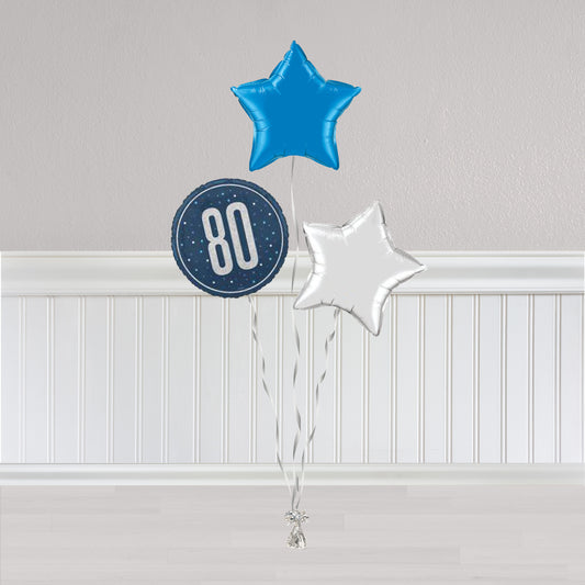 80th Blue and Silver Bunch