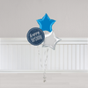 Blue and Silver Birthday Bunch
