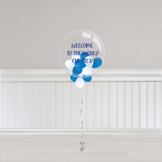 Blue and white Baby Boy Gumball